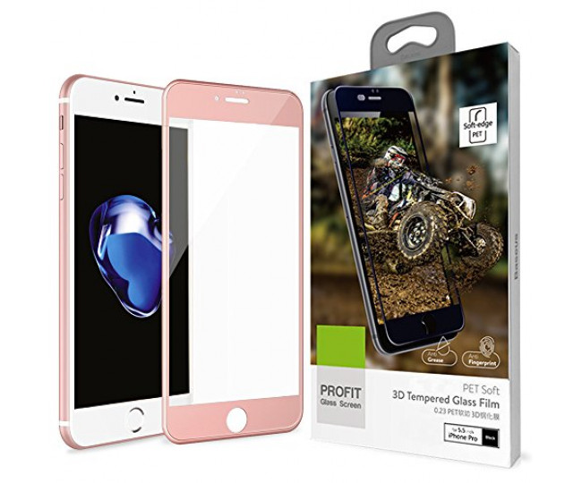 Захисне скло Baseus 3D PET Soft для iPhone 7 Plus RG